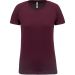 Sport kortärmad T-shirt för dam Wine