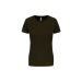 Sport kortärmad T-shirt för dam Dark Khaki