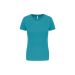 Sport kortärmad T-shirt för dam Light Turquoise