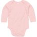 Ekologisk långärmad body till bebis Powder Pink