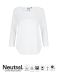 Dam T-shirt med 3/4 ärm Vit