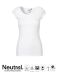 Dam T-shirt rund hals Vit
