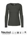 Dam T-shirt med långa ärmar Charcoal