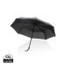 20.5" Impact AWARE™ RPET 190T Pongee paraply  bambu svart