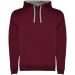 Urban hoodie för herr Rödbrun