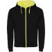 Fuji unisex sweatshirtjacka Svart