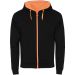 Fuji unisex sweatshirtjacka Svart