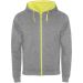 Fuji unisex sweatshirtjacka Gråmelange