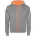 Fuji unisex sweatshirtjacka Ljunggrå