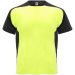 Bugatti kortärmad unisex T-shirt av återvunnet material Fluor Yellow