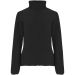 Artic fleecejacka för dam med hellång dragkedja Svart