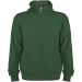 Montblanc unisex hoodie med hellång dragkedja Buteljgrön