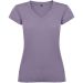 Victoria kortärmad v-ringad T-shirt för dam Lavendel
