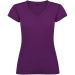 Victoria kortärmad v-ringad T-shirt för dam Lila
