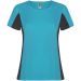 Shanghai kortärmad sport-T-shirt för dam Turkos
