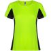 Shanghai kortärmad sport-T-shirt för dam Fluor Green