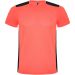 Detroit kortärmad unisex sport-T-shirt Fluor Coral