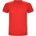 Detroit kortärmad unisex sport-T-shirt Röd