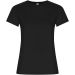 Golden kortärmad T-shirt för dam Svart