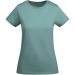Breda kortärmad T-shirt ekologisk bomull dam Dusty Blue