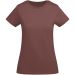 Breda kortärmad T-shirt ekologisk bomull dam Pale Red