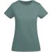 Breda kortärmad T-shirt ekologisk bomull dam Calm Blue