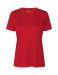 Dame Recycled Performance T-shirt Röd