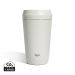 Topl To Go-glas i återvunnet stål Patenterat 360-lock 354 ml vit