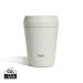 Topl To Go-glas i återvunnet stål Patenterat 360-lock 235 ml vit