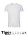 Unisex Tiger Cotton T-shirt Vit