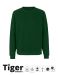 Unisex Tiger Cotton Sweatshirt Mörkgrön