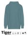 Tiger Cotton Oversized Hoodie Teal