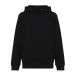 IQONIQ Yengo barnhoodie i återvunnen bomull med sidofickor svart