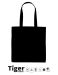Tiger Cotton Shopping Bag w. Long Handles Svart