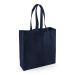 Fairtrade klassisk shoppingväska i bomull French Navy