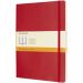 Moleskine Classic XL av anteckningsbok med mjukt omslag – linjerad Scarlet röd
