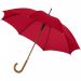 Kyle 23" automatiskt paraply med skaft och handtag i trä Röd