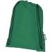 Oriole RPET ryggsäck med dragsko 5L Grön