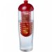 H2O Active® Tempo 700 ml sportflaska med kupollock och fruktkolv Transparent Vit