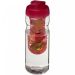 H2O Active® Base 650 ml sportflaska med uppfällbart lock och fruktkolv Transparent Transparent