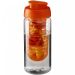 H2O Active® Octave Tritan™ 600 ml sportflaska med öppningsbart lock och fruktkolv Transparent