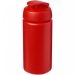 Baseline® Plus grip 500 ml sportflaska med uppfällbart lock Röd