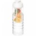 H2O Active® Treble 750 ml sportflaska med uppfällbart lock och fruktkolv Transparent Transparent