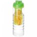 H2O Active® Treble 750 ml sportflaska med uppfällbart lock och fruktkolv Transparent