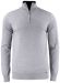 Everett Half Zip Sweater Grey Melange