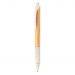 Bambu & vetestrå penna vit, blå