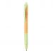 Bambu & vetestrå penna ljus grön