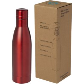 Vasa 500 ml RCS-certifierad flaska i återvunnet rostfritt stål, kopparvakuumisolerad   Röd