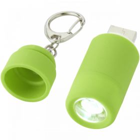 Avior nyckelring med laddningsbar USB-lampa Limegrön