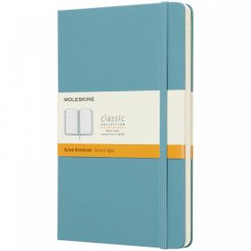 Classic L inbunden anteckningsbok – linjerad Reef blå (revblå)